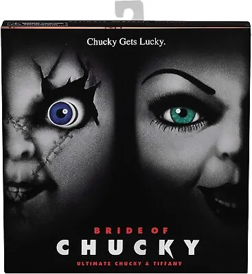 Buy (NECA) Official Chucky Chuck & Friends Ultimate Chucky & Tiffany - 2 Pack BOXSET • 78.95£
