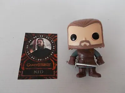 Buy Game Of Thrones Game Of Thrones NED STARK Funko Pop No Box + Laser Cut Card L6 Rare • 46.25£