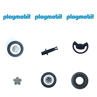 Buy Playmobil WHEELS, AXLES And TYRES For Vehicles & Bikes [Spare Part Replacements) • 3.10£