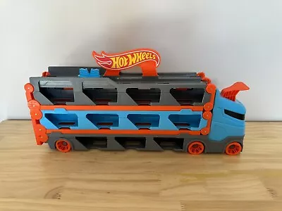Buy Hot Wheels City Speedway Hauler Stores With Folding Track Raceway Transporter • 20£