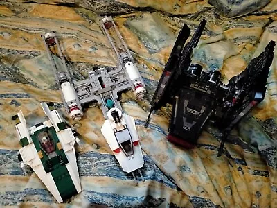 Buy Lego Star Wars Lot Of Ships A-wing Y-wing Kylo Ren's Shuttle • 100£