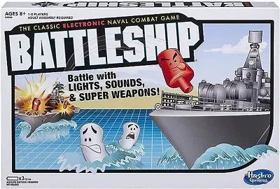 Buy Open Box Hasbro Gaming Battleship Electronic Board Game, Strategy Board Games Fo • 25.61£