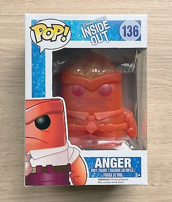 Buy Funko Pop Disney Inside Out Anger Flaming Crystal #136 + Free Protector • 14.99£