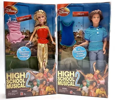 Buy 2x 2007 NrfB Mattel Disney High School Musical Doll: Summertime Sharpay + Troy • 103.06£