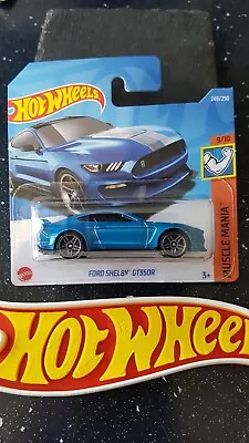 Buy Hot Wheels ~ Ford Shelby GT350R, Blue, Short Card.  More HW Models Available!! • 3.39£