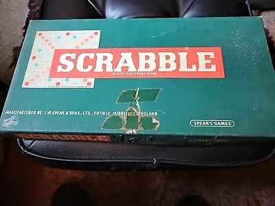 Buy Spear’s Games Scrabble Board Game Original Vintage Classic 1955 • 2£