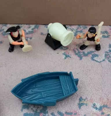 Buy Vintage Fisher Price 1994 Glow In The Dark Pirate Figures And Accessories • 15£
