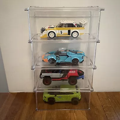 Buy Stackable Display Case Lego - Speed Champions Plastic Acrylic Dust Protect 76919 • 7.69£