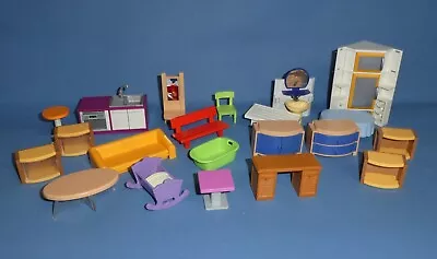 Buy Playmobil Furniture Selection For House Chalet Office Hotel Mansion Cafe Garden • 3.49£