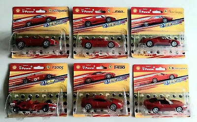 Buy NEW Shell V-Power Ferrari 1:38 Complete Set Of 6 Hot Wheels Cars. Original Boxes • 24.99£