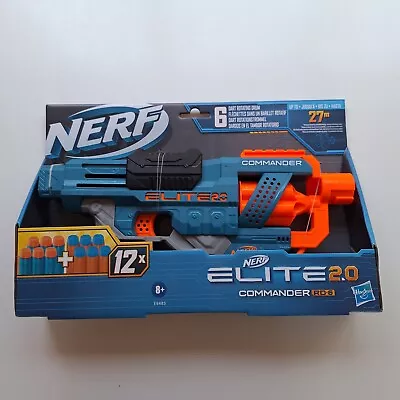 Buy Nerf Gun - Elite 2.0 Commander RD-6, Dart Rotating Drum, 27m Range! + 12 Darts • 13.99£