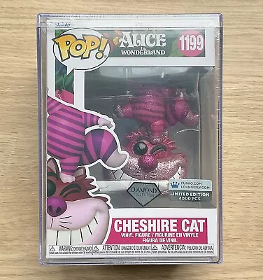 Buy Funko Pop Disney Alice Wonderland Cheshire Cat Diamond Glitter #1199 + Hard Case • 149.99£