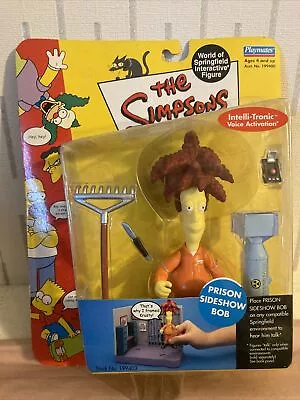 Buy Simpsons Prison Sideshow Bob World Of Springfield Interactive Figure BOXED 2002 • 34.99£