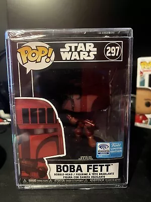 Buy Funko POP! STAR WARS: Boba Fett Hard Stack Wondercon Limited Edition #297 • 19.99£