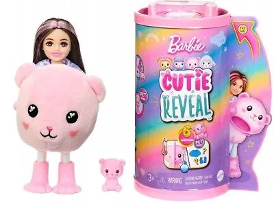 Buy Barbie Cutie Reveal Chelsea Doll Pink Teddy Bear HKR19 • 51.26£