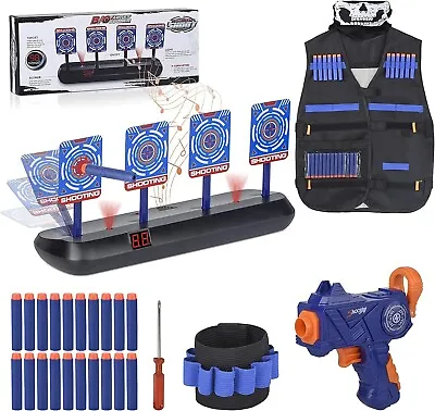 Buy Nerf Target Electronic Digital Target Guns Funny Gifts Toys For 5-10 Year Old • 26.99£