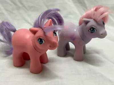 Buy Vintage My Little Pony G1 Baby Pony X 2 Figs G1 80's • 10£