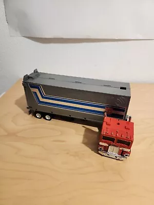 Buy TRANSFORMERS G1 OPTIMUS PRIME FIGURE With Trailer 1984 C7 Lot • 9.99£