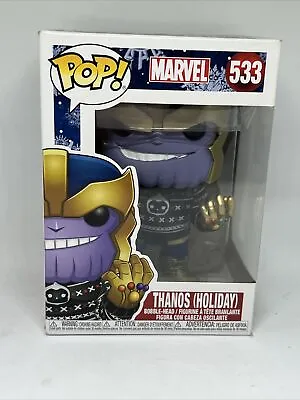 Buy Marvel Thanos Holiday Funko Pop! #533 (Holiday Sweater) #533 RARE BOXED • 10.99£
