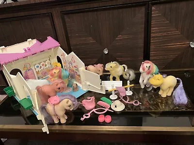 Buy Vintage My Little Pony Show Stable (Lemon Drop And Assorted Ponies Included) • 100£
