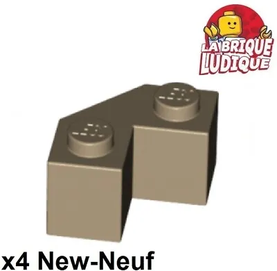Buy LEGO 4x Brick Brick Modified Facet 2x2 Corner Dark Beige/Dark Tan 87620 NEW • 1.33£