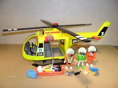 Buy PLAYMOBIL RESCUE HELICOPTER (Air Ambulance,Figures,Saving Lives At Sea) • 10.99£