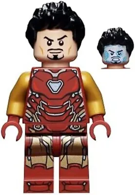 Buy LEGO Marvel Super Heroes Iron Man Mark 85 Armor Black Hair Minifigure From 76192 • 12.12£