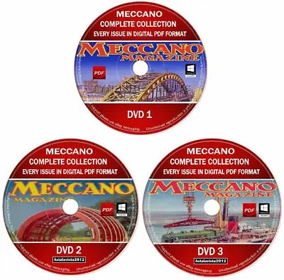 Buy Meccano Magazine Full Collection Every 650 Issues 1916-1981 PDF 3 DVD + Manuals • 9.99£