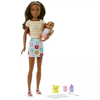 Buy Barbie - Skipper Babysitter (Brown Hair Doll With Baby Doll) /Toys • 26.36£