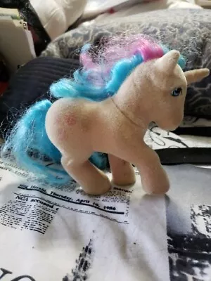 Buy My Little Pony G1 MLP Buttons Flocked So Soft Unicorn Pony • 22.68£