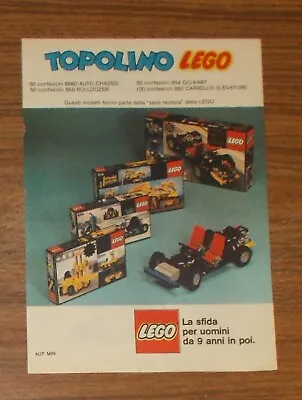 Buy Rare Advertising LEGO Technic 8860 Car Chassis 856 Bulldozer 850 854 1980 • 3.43£