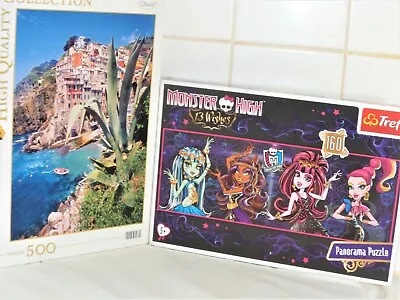 Buy Riomaggiore Cinque Terre 500 Piece & 13 Wishes Monster High Jigsaw Puzzle Combo  • 12.95£