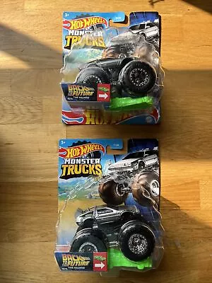 Buy Hotwheels Monster Trucks BTTF Back To The Future Time Machine All New & Sealed • 29.95£