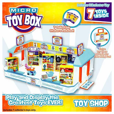 Buy Micro Toy Box Toy Shop Playset Collect Show Play Stickers Accessories 7 Toys • 27.99£