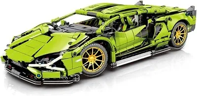 Buy Lamborghini Sian Fkp 37 Building Blocks Green Colour Lego Compatible 1:14 • 35£