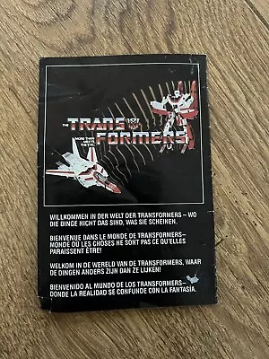 Buy Transformers G1 1985 Vintage Small CATALOGUE Folder Series 1 European • 9.99£