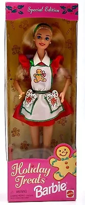 Buy 1997 Holiday Treats Christmas Barbie Doll / Mattel 17236, NrfB, Original Packaging Damaged • 39.97£