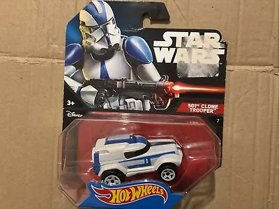 Buy Hot Wheels Star Wars  Character Cars 501st Clone Trooper • 8.09£