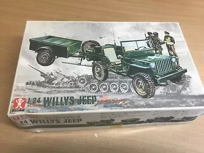 Buy Bandai Willys Jeep 1/24 Scale Plastic Model Kit Boxed • 12.99£