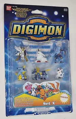 Buy Digimon Bandai 4cm Scale Mini Figure Set 10 (X) W/ Poster (Opened, Complete) • 40£