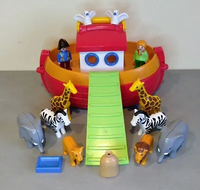 Buy 123 Playmobil 6765 - Noah's Ark / Noah - Animal Figures Etc... Complete • 14.34£