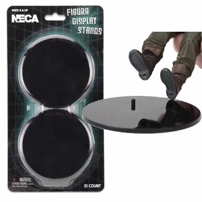 Buy 10Pcs NECA Action Figure Display Stands Black For Most 6-8  Plastic 3.5  Round • 12.99£