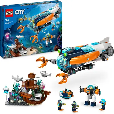 Buy LEGO 60379 City Deep-Sea Explorer Submarine Toy, Underwater Ocean Set • 88.99£