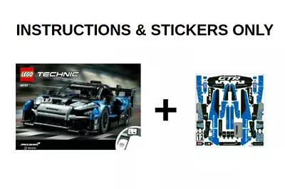 Buy LEGO  Technic McLaren GTR INSTRUCTIONS & STICKERS ONLY For 42123  FREE P&P • 6.99£