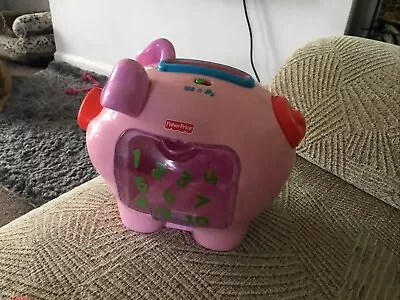 Buy Fisher-Price Mattel Laugh & Learn Piggy Bank With 2 Coins • 10.99£