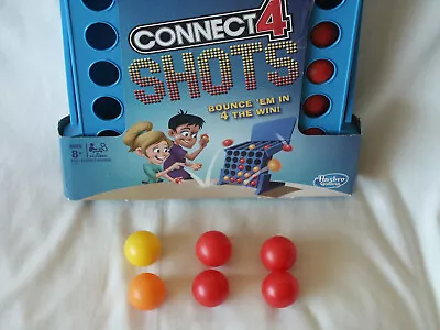 Buy Connect 4 Shots Game 6 Balls Only 4 Red 1 Yellow 1 Orange 2017 Hasbro  • 8.50£