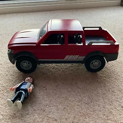 Buy Playmobil 5615 Red Pick Up Truck With Driver • 10£