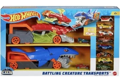 Buy Hot Wheels City Battling Creature Transports Playsets And Vehicles Children's • 52.99£