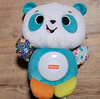 Buy Fisher Price Linkimals Interactive Soft Cuddly Panda Plush Lights And Sounds • 9.99£