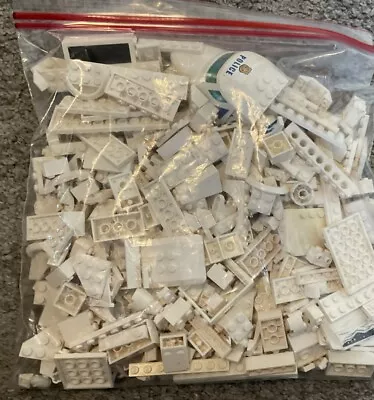 Buy 500g Bag Of Lego Mixed Bricks & Parts White • 8£